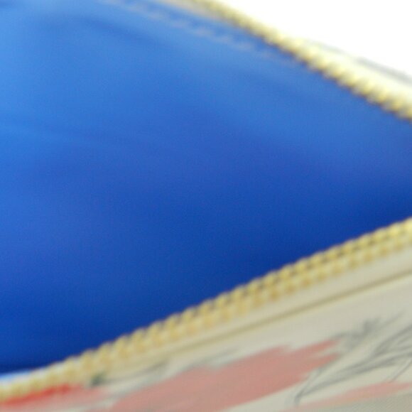 Kate Spade New York Blossom coated canvas pouch make-up bag pencil case floral - Picture 12 of 12